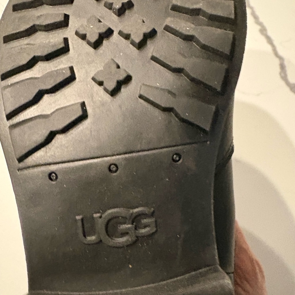 UGG Black Rain Boots, 7.5 - Picture 8 of 10